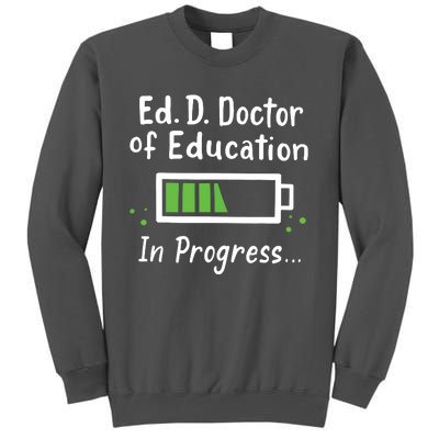 Doctor Of Education EdD In Progress And Slow Loading Tall Sweatshirt