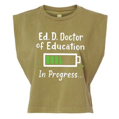 Doctor Of Education EdD In Progress And Slow Loading Garment-Dyed Women's Muscle Tee