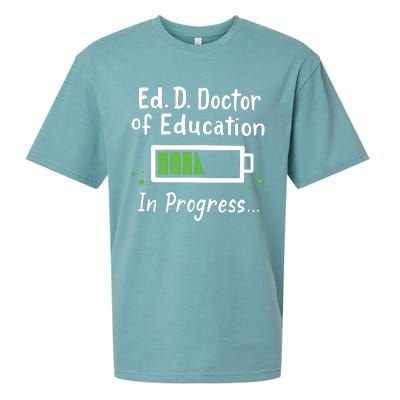 Doctor Of Education EdD In Progress And Slow Loading Sueded Cloud Jersey T-Shirt