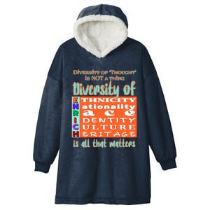 Diversity Of Enrich Antiracism Inclusion Dei Culture Gift Hooded Wearable Blanket