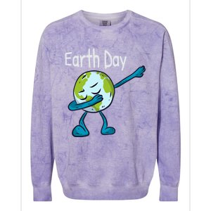 Day Of Earth Save The Planet Stop Global Warming Gift Colorblast Crewneck Sweatshirt