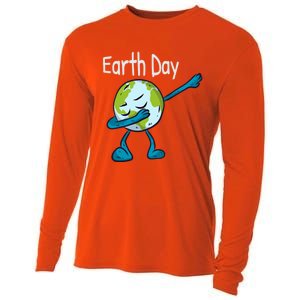 Day Of Earth Save The Planet Stop Global Warming Gift Cooling Performance Long Sleeve Crew