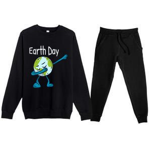 Day Of Earth Save The Planet Stop Global Warming Gift Premium Crewneck Sweatsuit Set