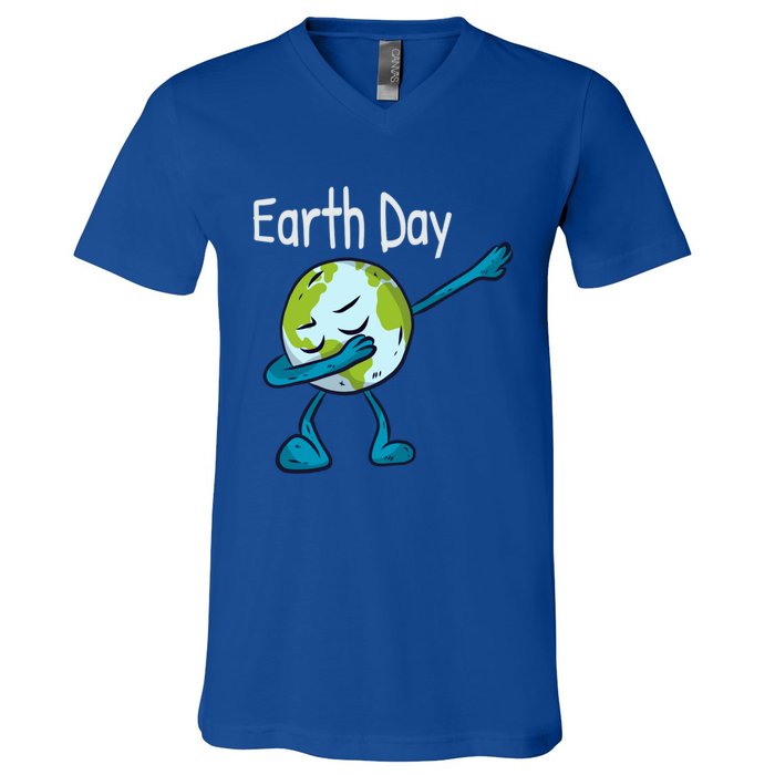 Day Of Earth Save The Planet Stop Global Warming Gift V-Neck T-Shirt