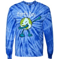 Day Of Earth Save The Planet Stop Global Warming Gift Tie-Dye Long Sleeve Shirt