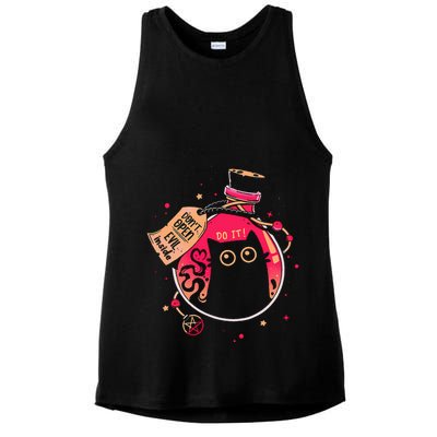 DonT Open Evil Inside Funny Cat Ladies PosiCharge Tri-Blend Wicking Tank