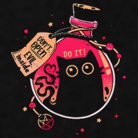 DonT Open Evil Inside Funny Cat Ladies PosiCharge Tri-Blend Wicking Tank