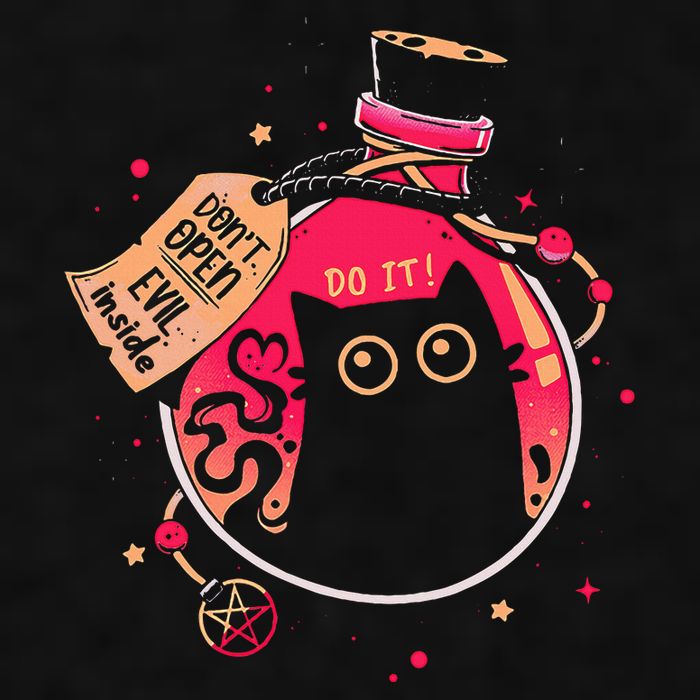 DonT Open Evil Inside Funny Cat Ladies PosiCharge Tri-Blend Wicking Tank