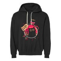 DonT Open Evil Inside Funny Cat Garment-Dyed Fleece Hoodie