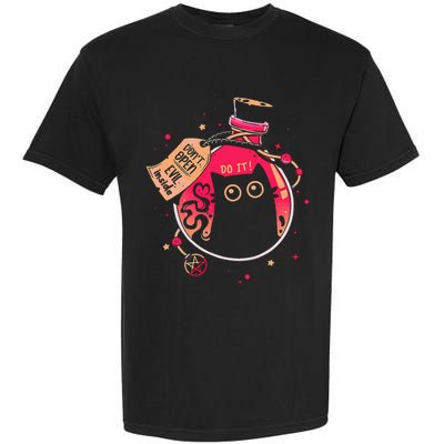 DonT Open Evil Inside Funny Cat Garment-Dyed Heavyweight T-Shirt