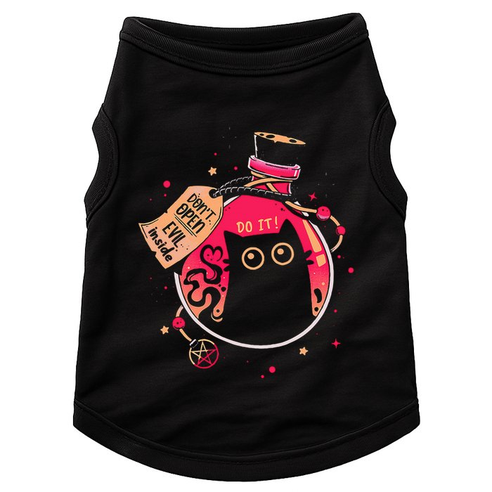 DonT Open Evil Inside Funny Cat Doggie Tank