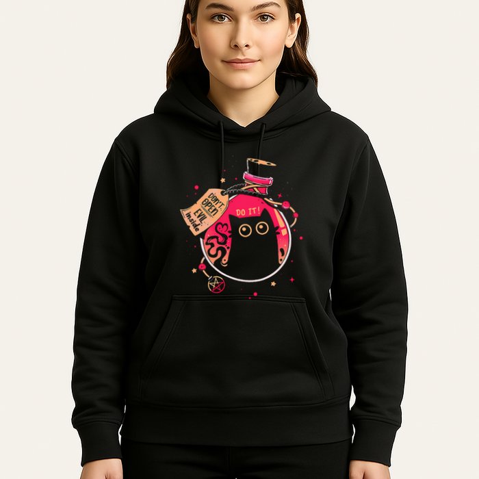DonT Open Evil Inside Funny Cat Hoodie