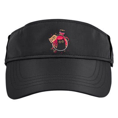 DonT Open Evil Inside Funny Cat Adult Drive Performance Visor
