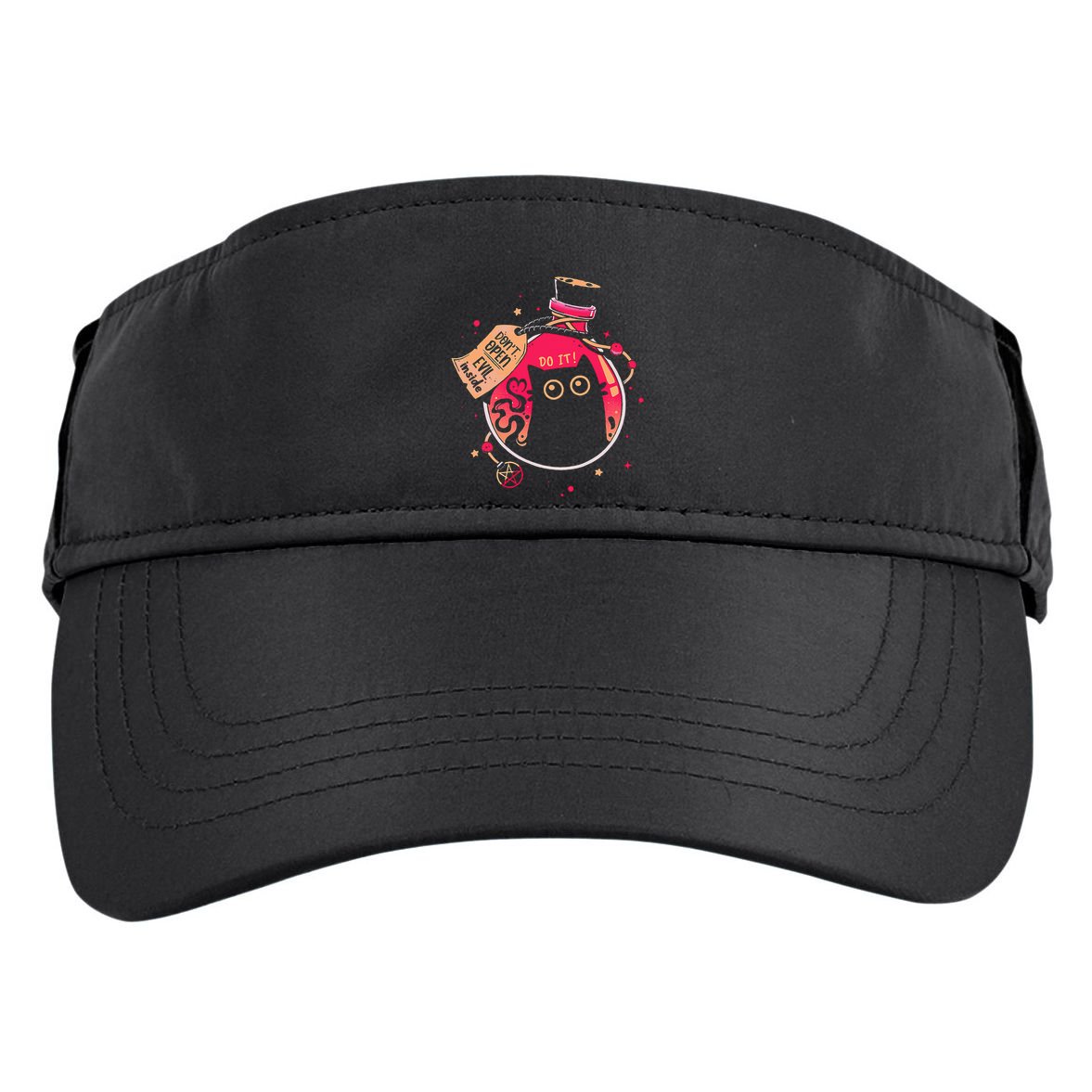 DonT Open Evil Inside Funny Cat Adult Drive Performance Visor