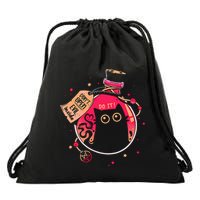 DonT Open Evil Inside Funny Cat Drawstring Bag