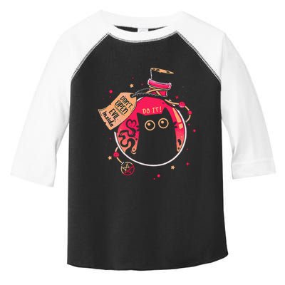 DonT Open Evil Inside Funny Cat Toddler Fine Jersey T-Shirt