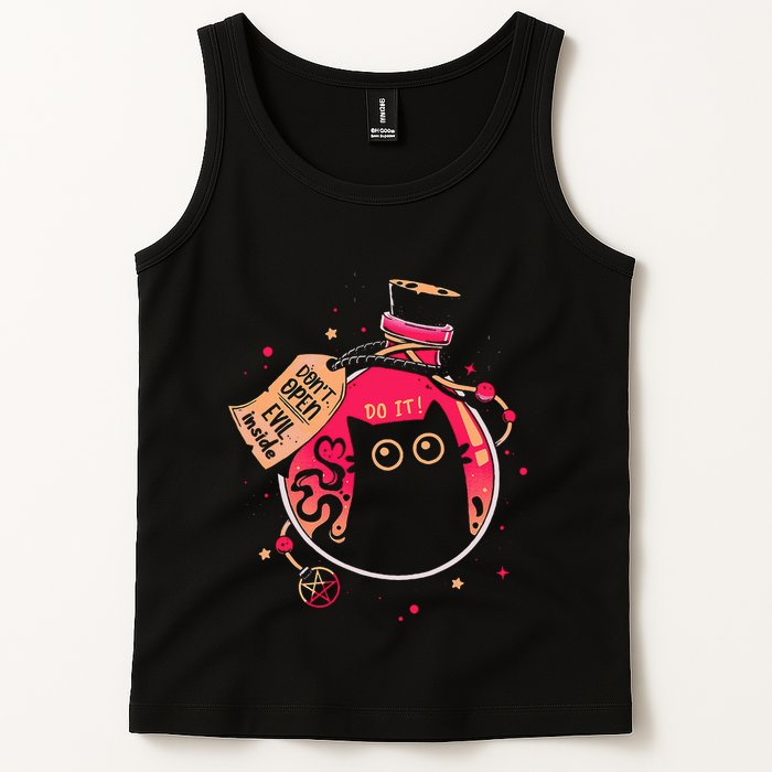 DonT Open Evil Inside Funny Cat Tank Top