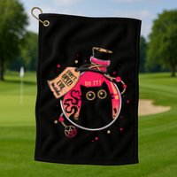 DonT Open Evil Inside Funny Cat Golf Towel