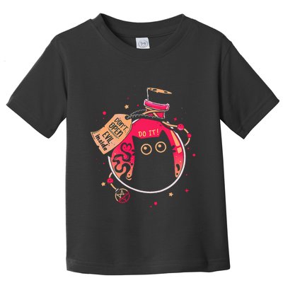 DonT Open Evil Inside Funny Cat Toddler T-Shirt