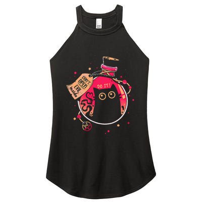 DonT Open Evil Inside Funny Cat Women's Perfect Tri Rocker Tank