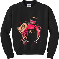 DonT Open Evil Inside Funny Cat Kids Sweatshirt