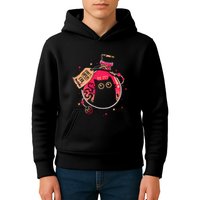 DonT Open Evil Inside Funny Cat Kids Hoodie