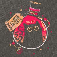 DonT Open Evil Inside Funny Cat Cotton Canvas Backpack