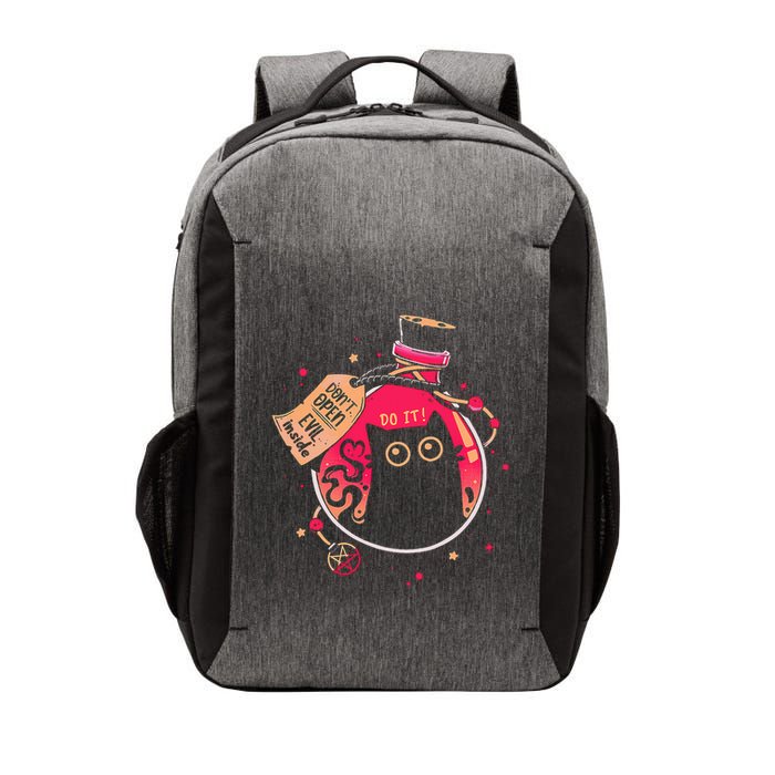 DonT Open Evil Inside Funny Cat Vector Backpack