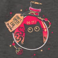 DonT Open Evil Inside Funny Cat Vector Backpack