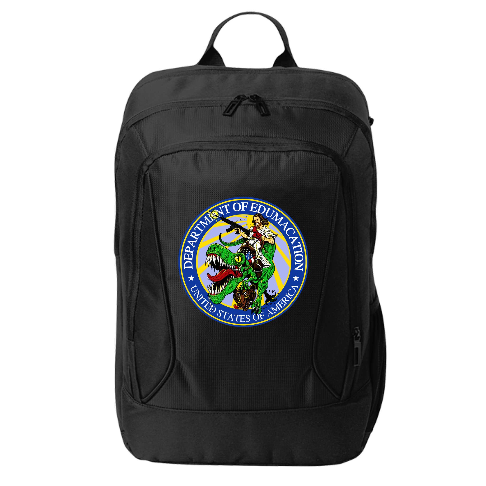 Department Of Edumacation United States Of America Trex Jesus City Backpack