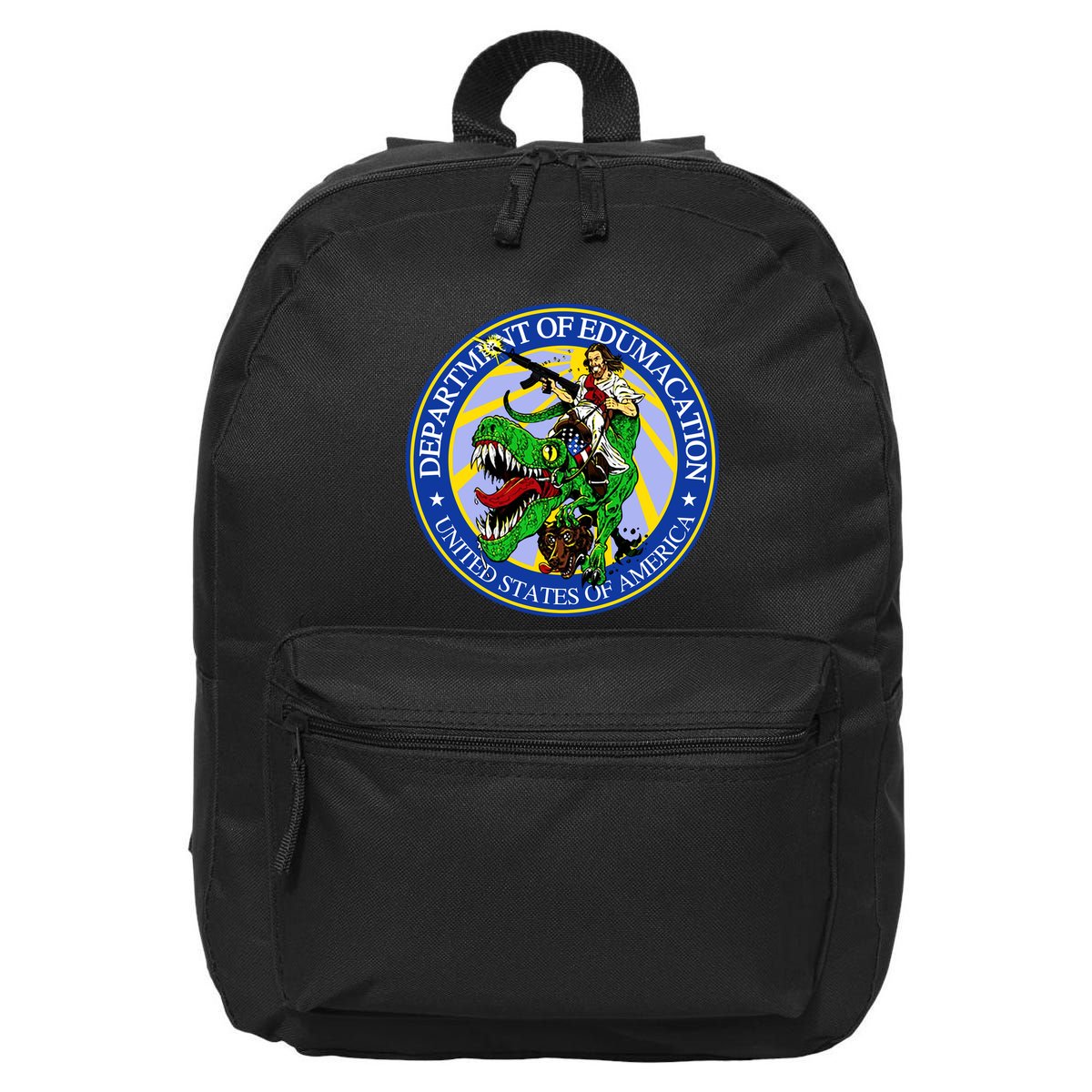 Department Of Edumacation United States Of America Trex Jesus 16 in Basic Backpack