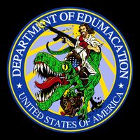 Department Of Edumacation United States Of America Trex Jesus 16 in Basic Backpack