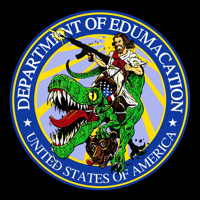 Department Of Edumacation United States Of America Trex Jesus 16 in Basic Backpack