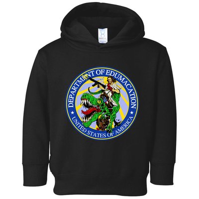 Department Of Edumacation United States Of America Trex Jesus Toddler Hoodie