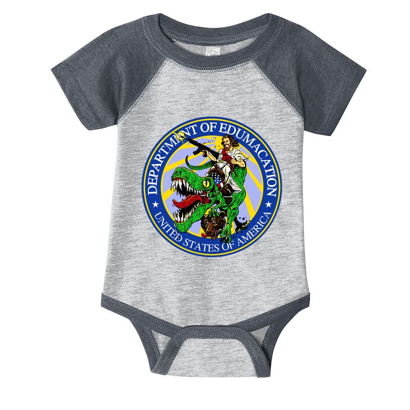 Department Of Edumacation United States Of America Trex Jesus Infant Baby Jersey Bodysuit