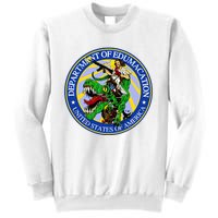 Department Of Edumacation United States Of America Trex Jesus Sweatshirt