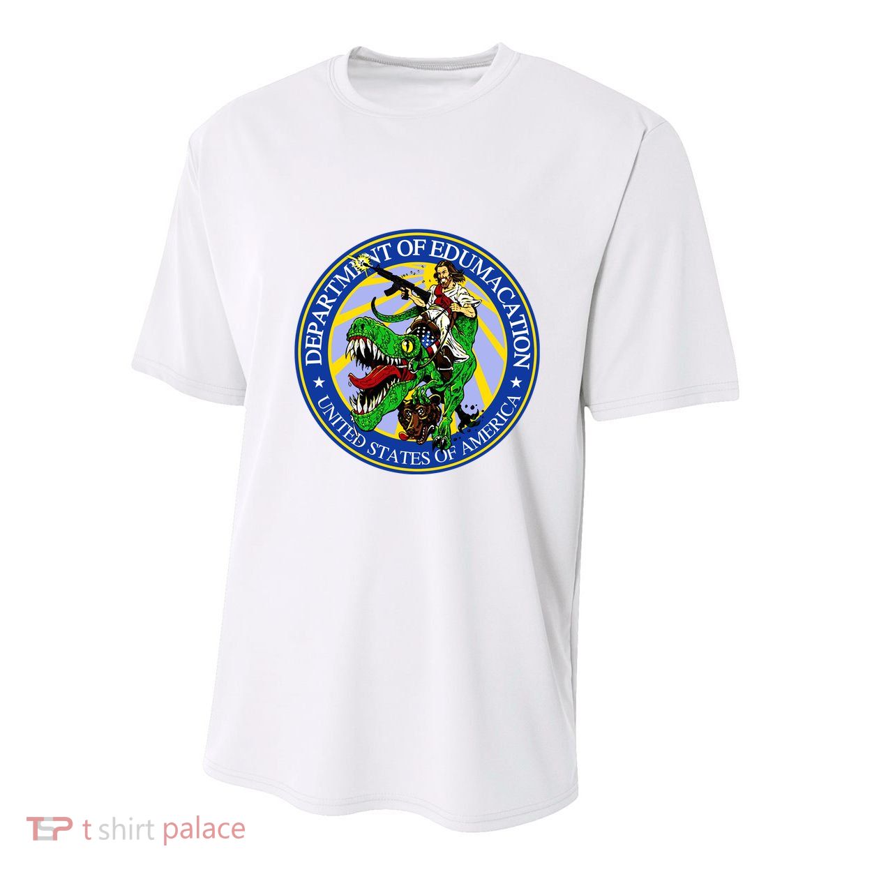 Department Of Edumacation United States Of America Trex Jesus Youth Performance Sprint T-Shirt