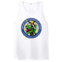 Department Of Edumacation United States Of America Trex Jesus PosiCharge Competitor Tank