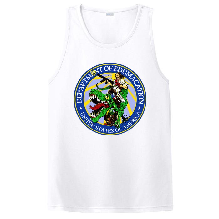 Department Of Edumacation United States Of America Trex Jesus PosiCharge Competitor Tank