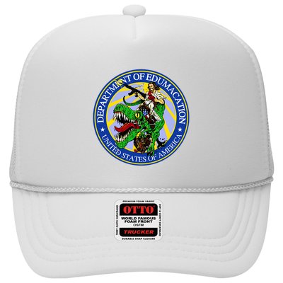 Department Of Edumacation United States Of America Trex Jesus Trucker Hat