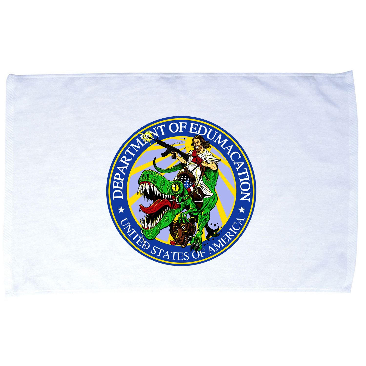 Department Of Edumacation United States Of America Trex Jesus Microfiber Hand Towel