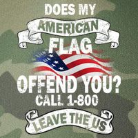 Does My American Flag Offend You Call 7-800 Leave Us Alone Legacy Tie Dye Trucker Hat