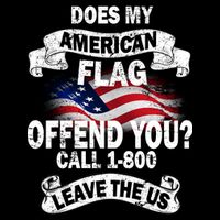 Does My American Flag Offend You Call 7-800 Leave Us Alone Impact Tech Backpack