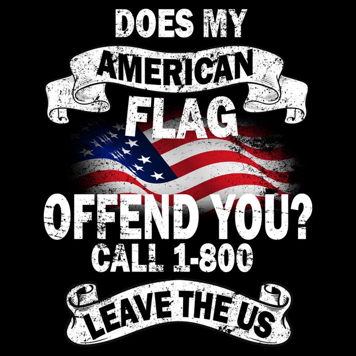 Does My American Flag Offend You Call 7-800 Leave Us Alone Impact Tech Backpack