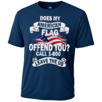 Does My American Flag Offend You Call 7-800 Leave Us Alone Performance Shirt