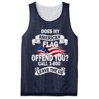 Does My American Flag Offend You Call 7-800 Leave Us Alone Mesh Reversible Basketball Jersey Tank