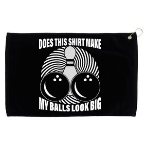 Does This Shirt Make My Balls Look Big Funny Bowling Grommeted Golf Towel