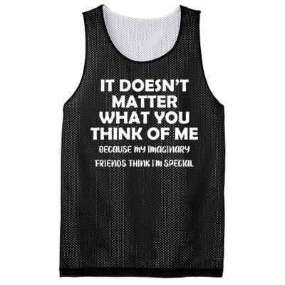 Doesn't Matter Imaginary Friends Think I'm Special Mesh Reversible Basketball Jersey Tank