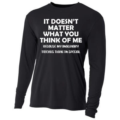 Doesn't Matter Imaginary Friends Think I'm Special Cooling Performance Long Sleeve Crew