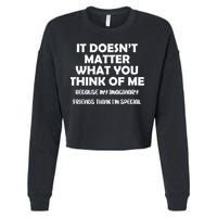 Doesn't Matter Imaginary Friends Think I'm Special Cropped Pullover Crew
